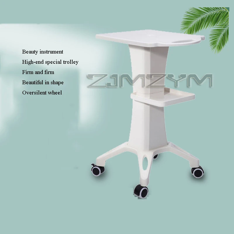 2 Tiers Beauty Instrument Cart Salon SPA Rolling Trolley Stand With Wheel For Spas Office Barber Shops Home Salons