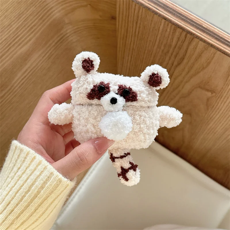 For Apple Airpods 4 3 2 1 Pro Case Korean Cute Knitting Bear Earphone Cover Headphone Charging Wool Cases For Apple Airpod Pro 2