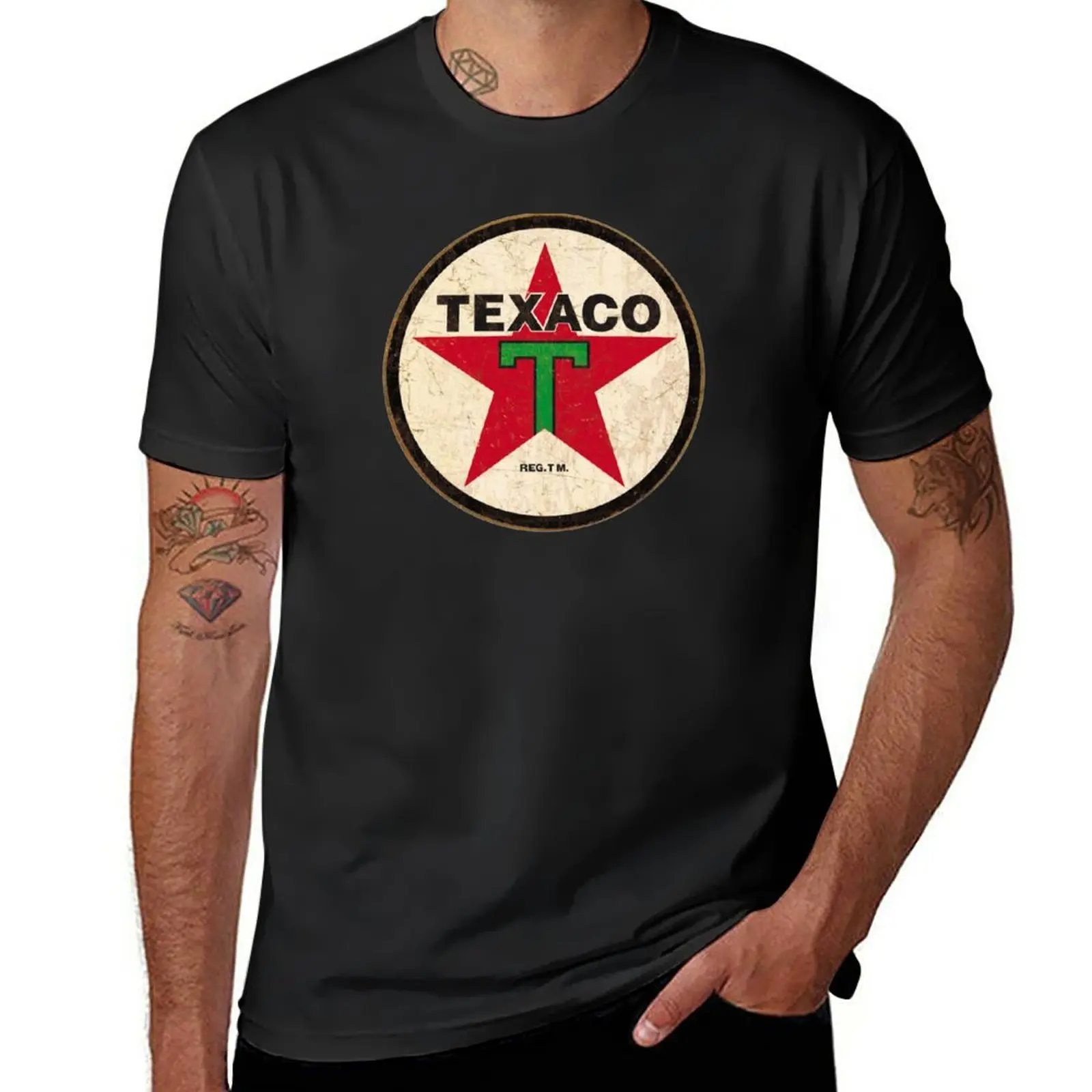 

New Texaco - Vintage Sign T-Shirt t-shirts man kawaii clothes graphics t shirt mens clothing