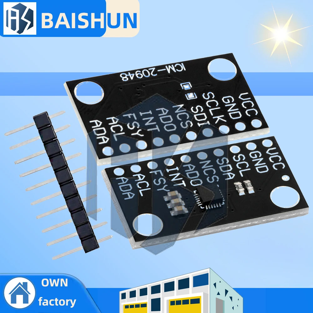 

GREAT IT ICM-20948 Sensor Module 9 Axis MEMS Motion Tracking Device Sensor Low Power CJMCU-20948 Integrated Circuits ICM20948