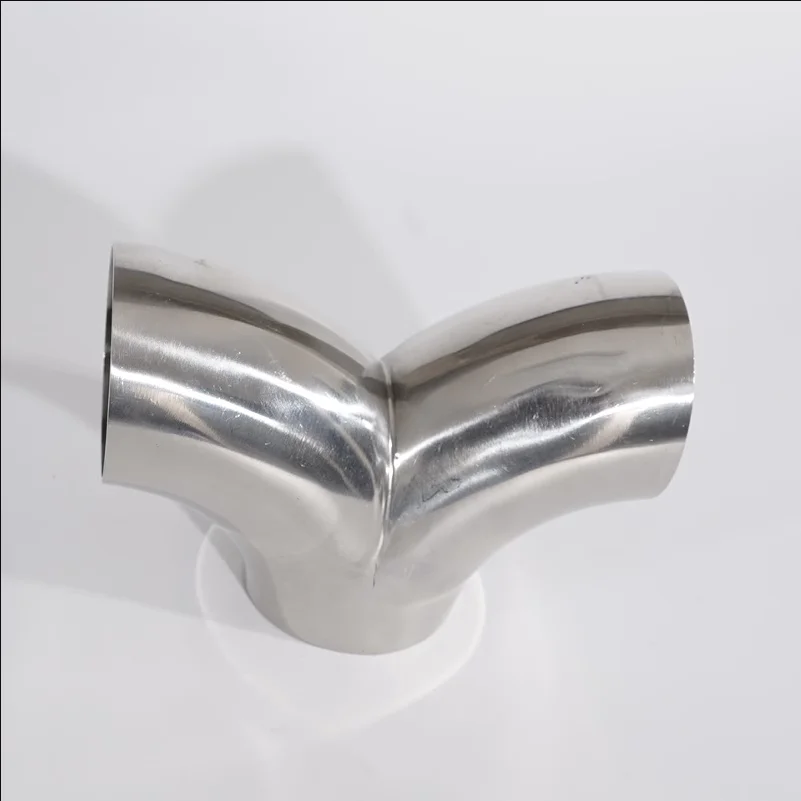 SUS 304 Edelstahl Sanitär-Stumpfschweißverbinder Y-Bogen 3-Wege-Rohr AD 19-102mm Zubehör Separator für Selbstgebrautes Bier und Wein – Detail 3