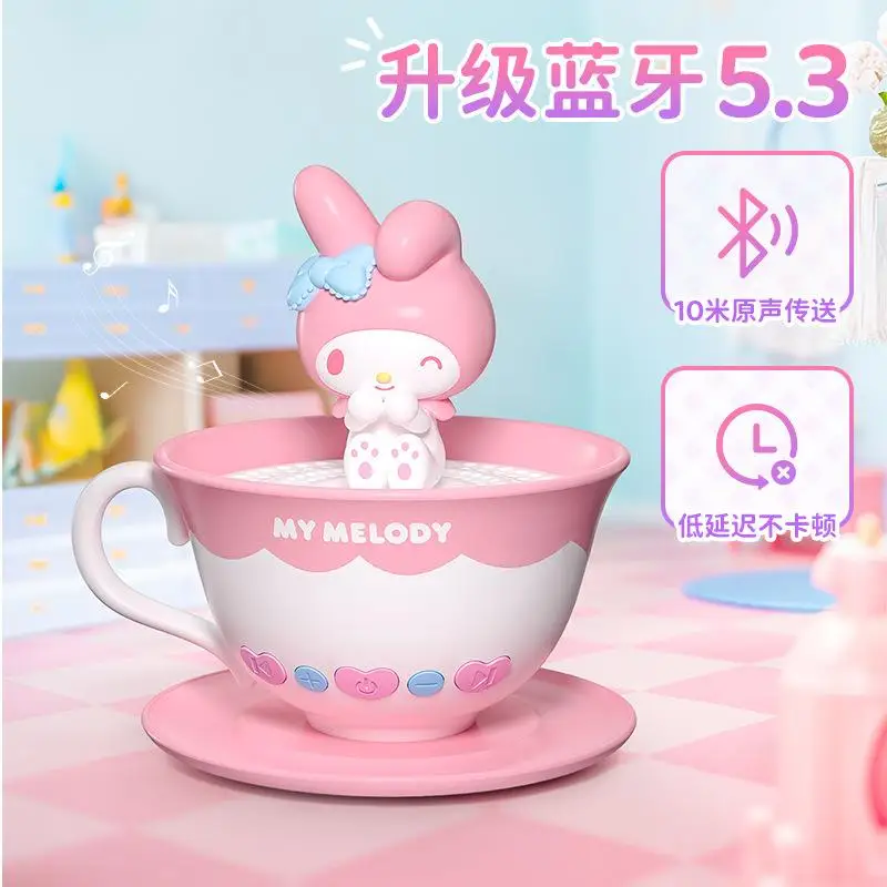 

Sanrio Ornament Speaker Creative Cute Mini Bluetooth Speaker Desktop Decoration Cartoon My Melody Kuromi Holiday Gift Speaker