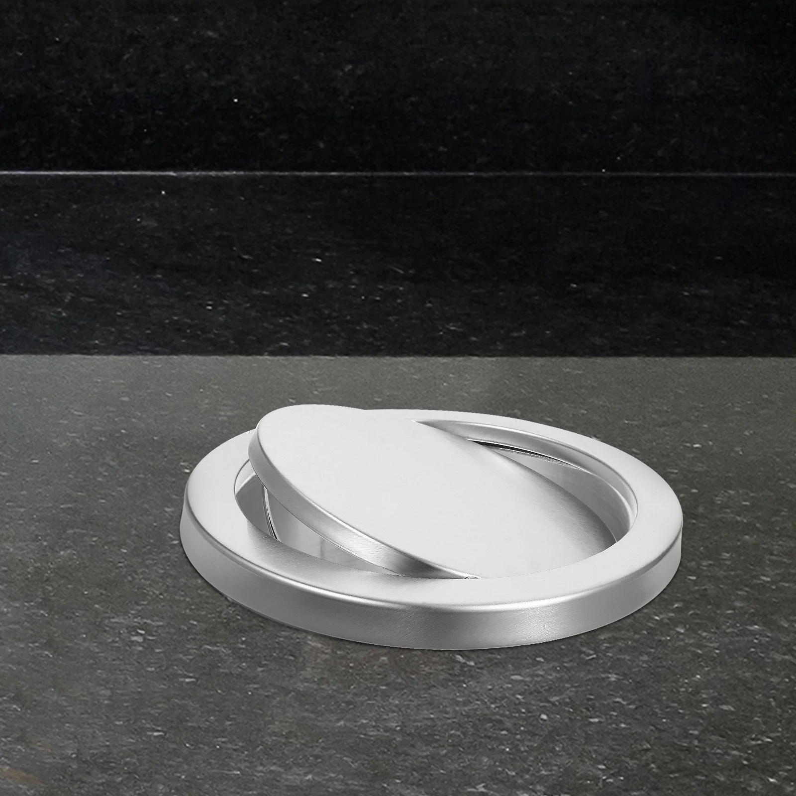 

Swing Trash Can Lid 30cm Stainless Steel Heavy Duty Garbage Can Protector Easy Installation Long Lasting Lid for Waste Bin