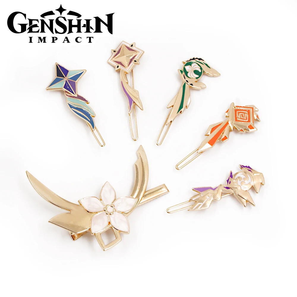 Genshin Impact Hairpin Kamisato Ayaka Keqin Yae Miko Beelzebul Send Men And Women Game Peripheral Gifts Cosplay Accessories