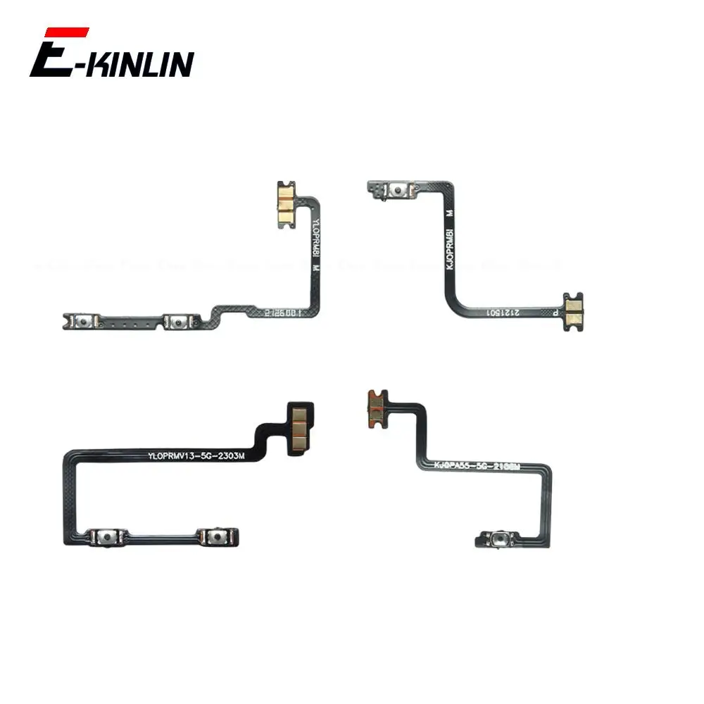 Mute Switch Power Key Ribbon Repair Parts For OPPO Realme 7 7i 8i 8s 8 Pro 4G 5G Volume Button Control Flex Cable