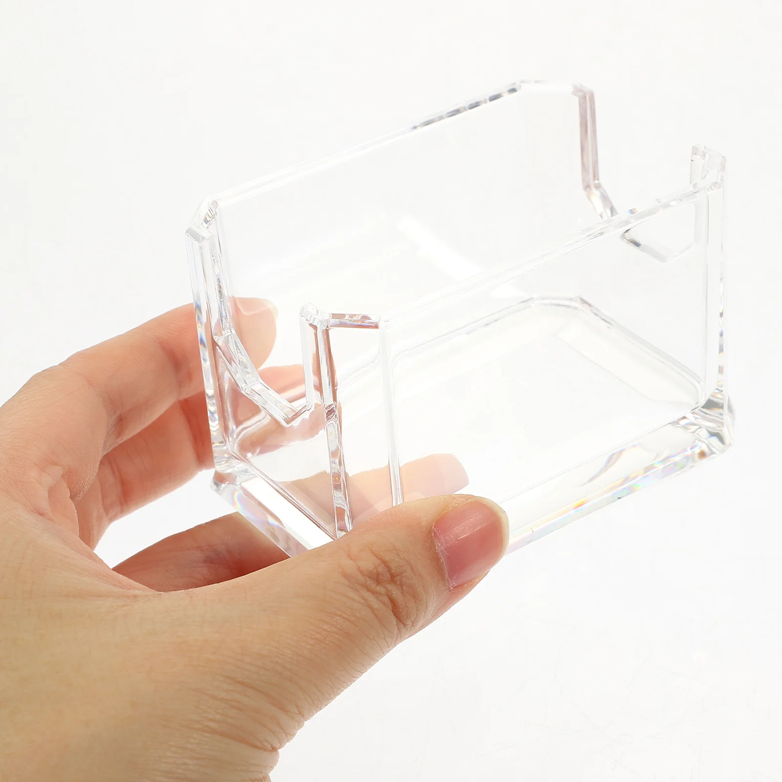 Acrylic Tea Bag Organizer Box Multi-Function Storage Container Safe Long-Lasting Use Gift Tea Bags Case