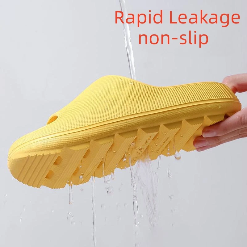 Cloud Cushion Slides Women Summer Soft Slippers Thick Platform Bathroom Home Men Indoor Non-slip Anti-slip Female Slippers