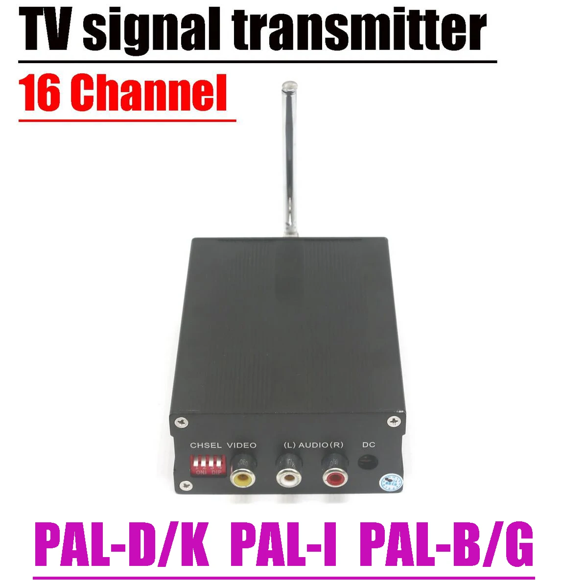 Transmissor de Sinal de tv sem Fio Uhf Video Conjunto Top Box Formatar Antena av para Uhf-tv Pal-d k Pal-i Pal-i Pal-g Ntsc 16ch