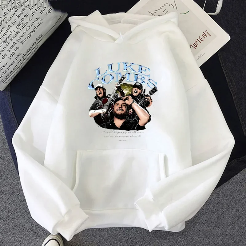 Autumn Winter Luke Combs Graphic Printing Hoodies Women Men Funko Pop Hoody Fleece Pullovers High Street Sweatshirts Clothing