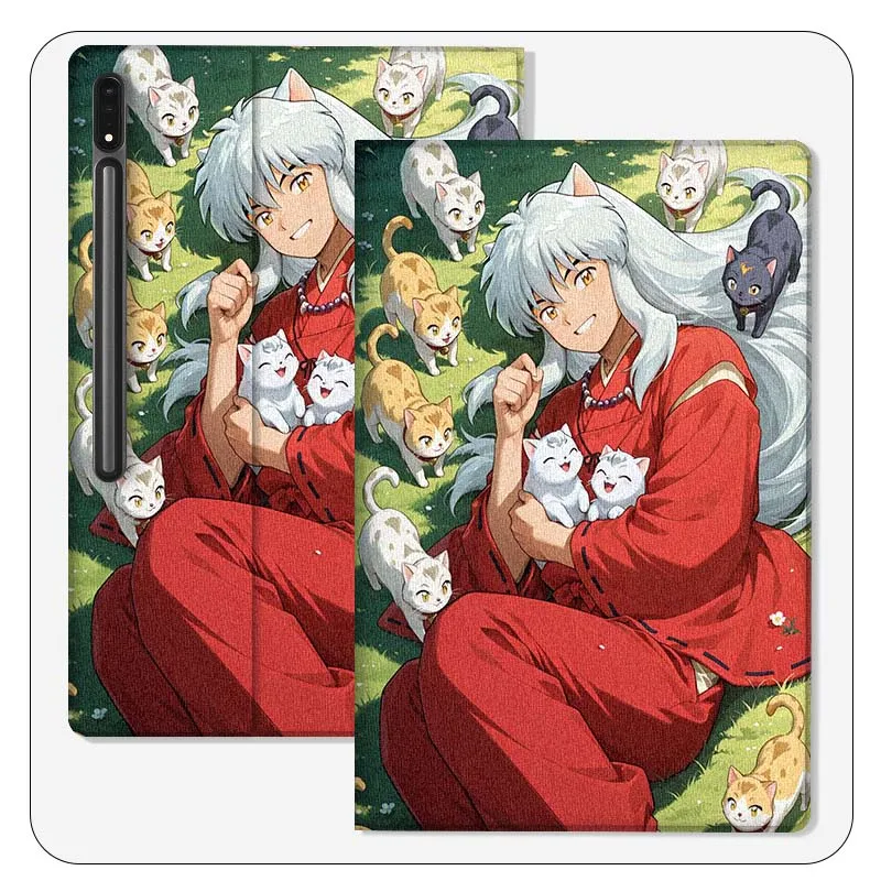 

Inuyasha Popular Anime Cartoon For Samsung Galaxy Tab S9 S10 S6 S7 S8 FE Plus Lite Inch Foldable Cover Tablet Case
