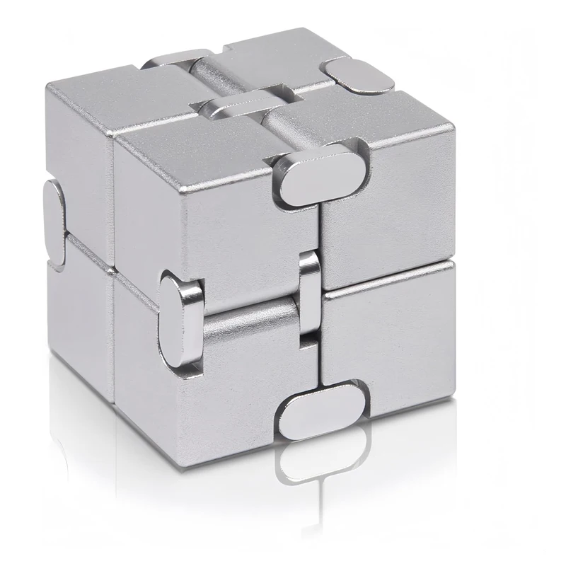 Metal Infinity Cube HIgh Quality Aluminum Stress Relief Toys For Anxiety For Adults And Kids Decompression Gifts