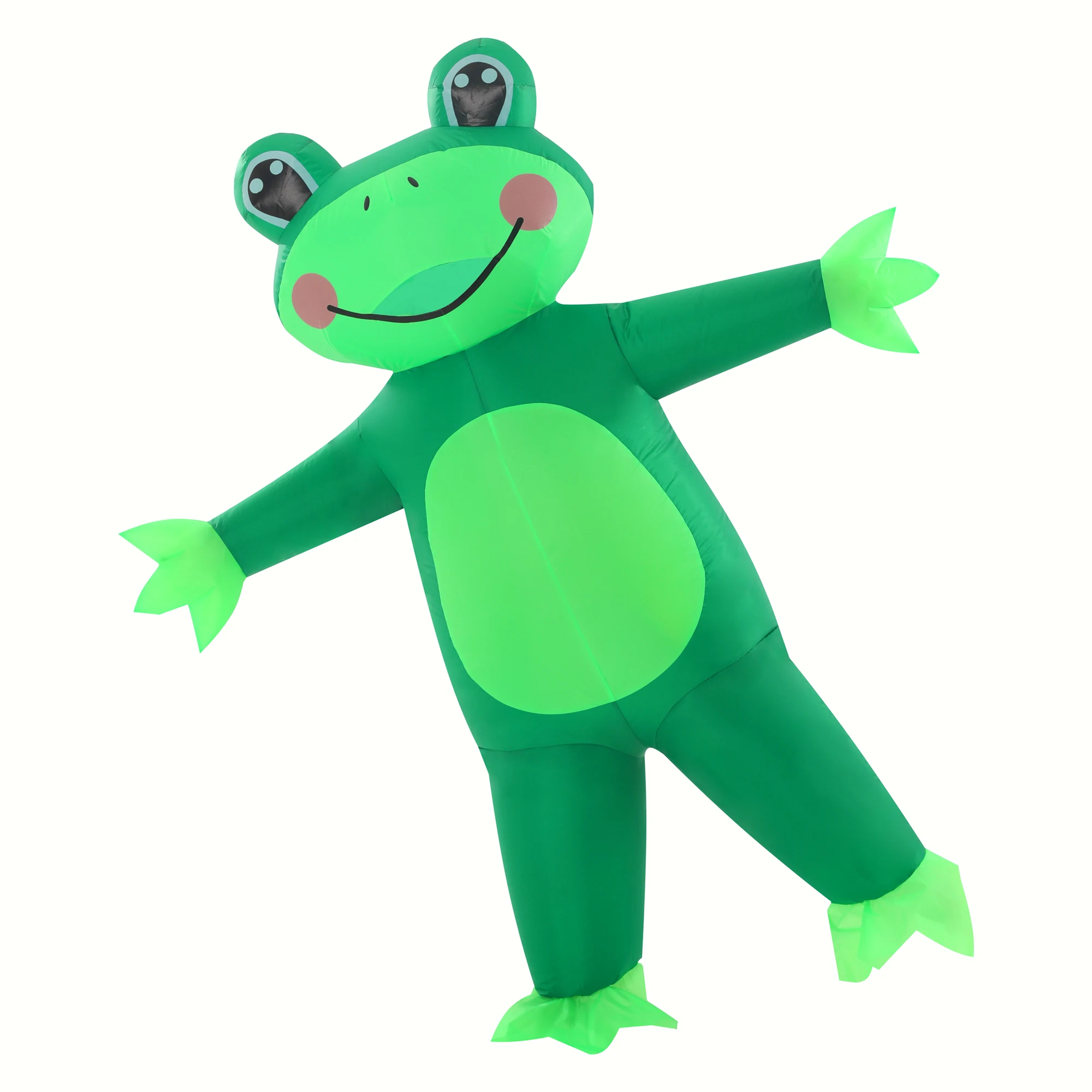 Aufblasbares Froschkostüm für Erwachsene, aufblasbarer grüner Frosch, Cosplay-Kostüm, lustige Halloween-Party, Karneval, Cosplay-Kostüm
