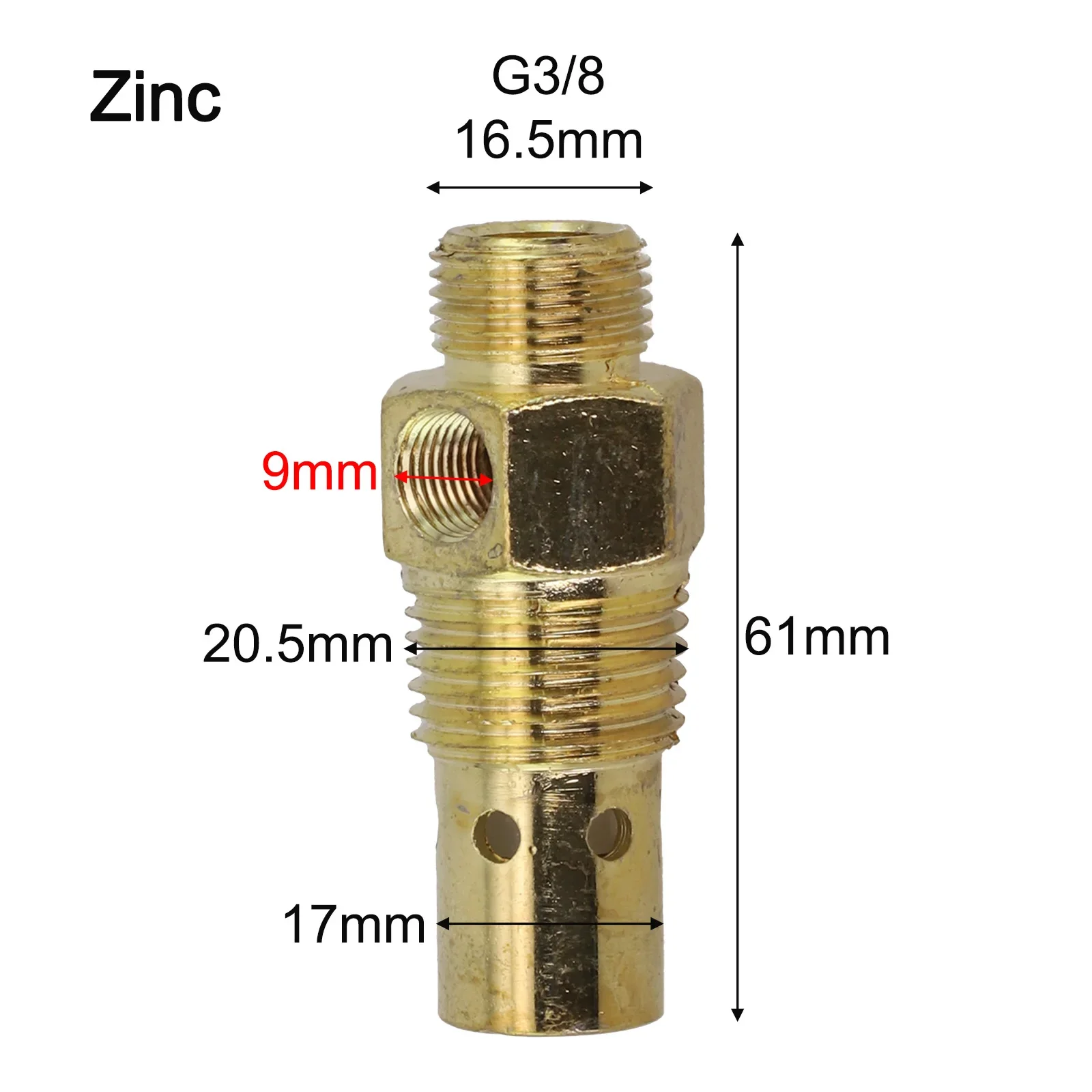Safety Valve Zinc Brass Check Valve Unloader Line Input Zinc/Brass Material Gold Color Brass Color Unloader Port