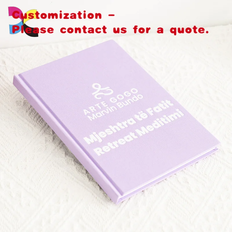 

custom.A4 A5 B5 Custom Hardcover Journal Planner 2026 Journal Book Printing Linen Prayer Journal