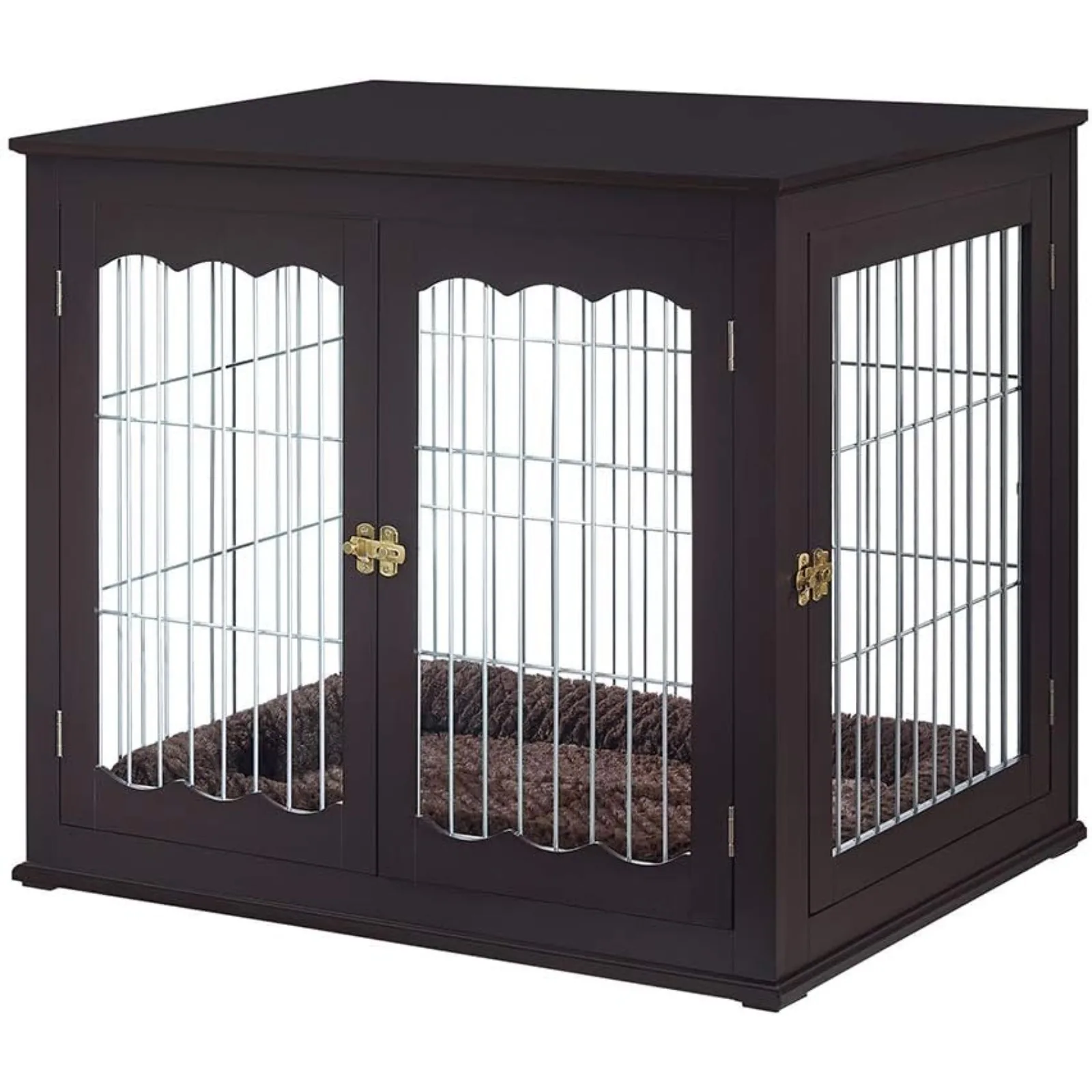 Furniture Style Dog Crate for Medium Large Dogs, Indoor Aesthetic Dog Stuff Kennel, Modern Decorative Wood Wire