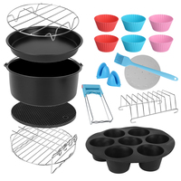 DIY Muffin Bakeware for all Air Fryer Machine  4.0- 5.8QT 7 Inch / 8 Inch Air Fryer Accessories Baking Cake Mould Set 12pcs/set