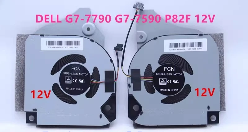 

Вентилятор охлаждения для Dell G7-7790 7590 G5-5590 P82F 12V 1A