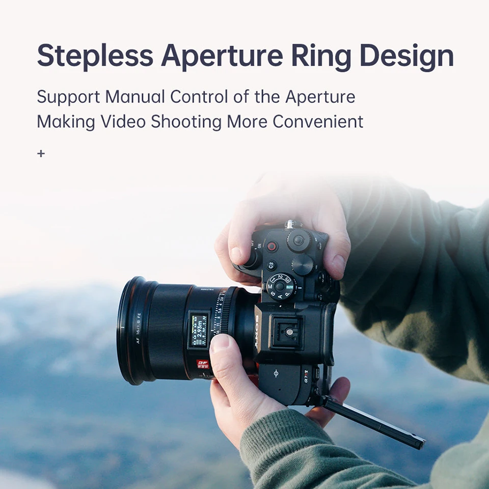 Viltrox 16 mm F1.8 Sony FE Full Frame groothoek AF-lens Geschikt voor landschap Asteophotoraphy Vlog video-opnamen