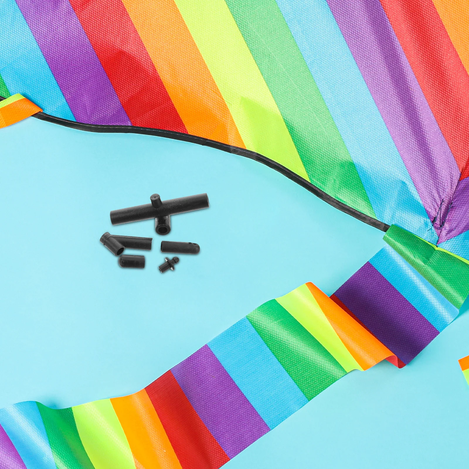 Conjunto de conectores de quadro de kite, 9 peças, plástico, durável, reparo, substituição para diy, crianças, montagem de pipas, praia, parque, uso ao ar livre, kite