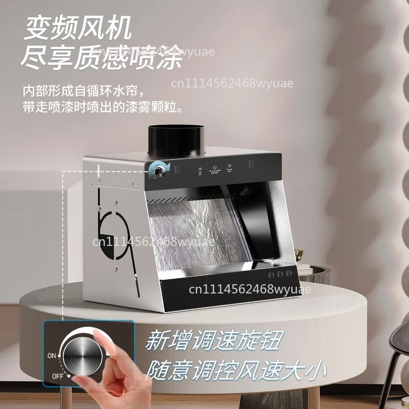 Paint Booth Model Painting Hobby Workstations and Smoke Extraction Systems for Spray Boxes for Water Curtains