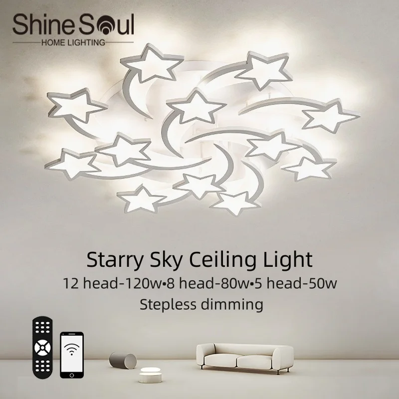 

Nordic Luxury Acrylic LED Ceiling Light APP Remote Control Dimmable Chandelier Living Room Bedroom Lobby Study Home Decor Lights