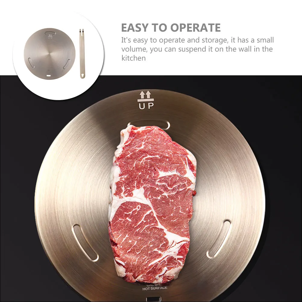 

Induction Plate Heat Diffuser for Gas Stove Stainless Steel Aluminum Kitchen Cookware Adapter Thermal Transfer Plates Easy