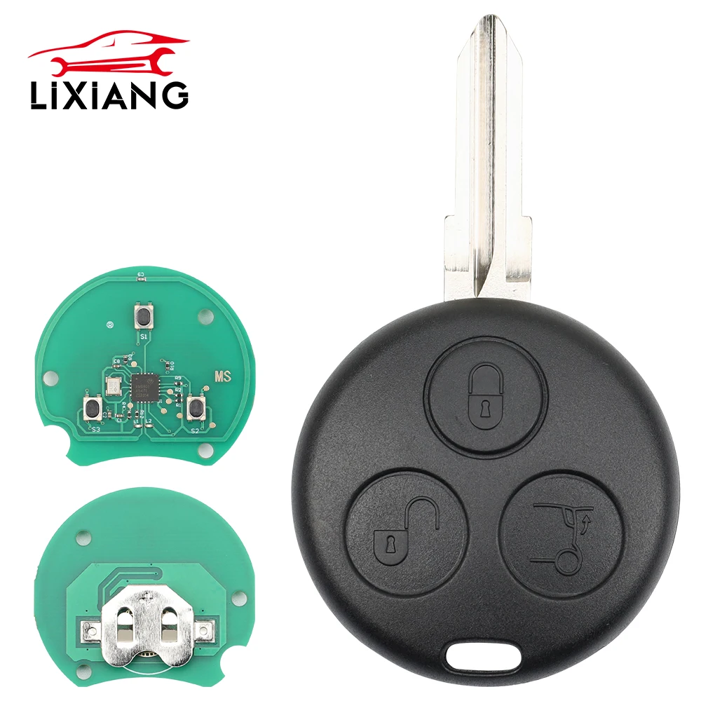 LIXIANG 433.92Mhz Remote Car Key for Mercedes-Benz Smart 1998-2006 Fortwo Passion Roadster City Coupe Crossblade Cabrio