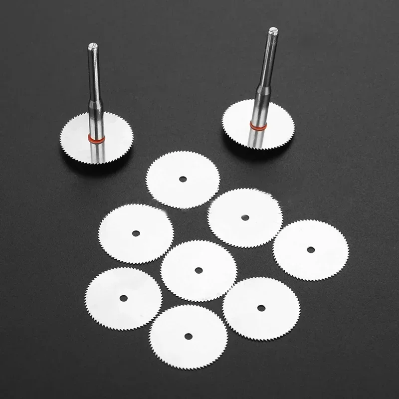 12Pcs 22mm Circular Saw Blade Wood Plastic Aluminum Rotary Cutting Discs With Mandrel Woodworking Tool NEW