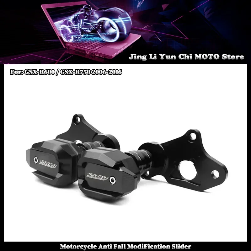 

Motorcycle Falling Protection Frame Slider Fairing Guard Crash Pad Protector Fit For SUZUKI GSX-R600 / GSX-R750 2006-2016
