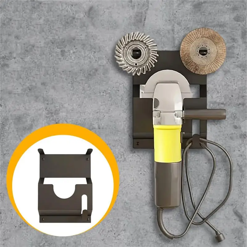 AT29-Fixed Angle Grinder Wall Mount Storage Mount Metal Hanging Shelf Polishing Holder Stable Storage