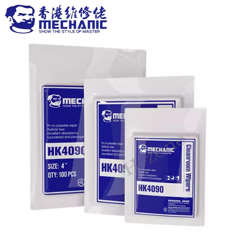 MECHANIC HK4090 Soft Cleanroom wiper cleaning Non Dust Cloth Dust Free Paper Clean LCD Repair cloth for mobile phone repair