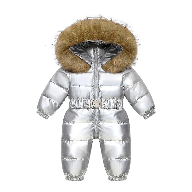 Tuta da sci invernale Tuta da bambino Tuta da ragazzo Piumino caldo Abbigliamento da bambina per bambini Abbigliamento per bambini finto Tuta da neve calda per bambini