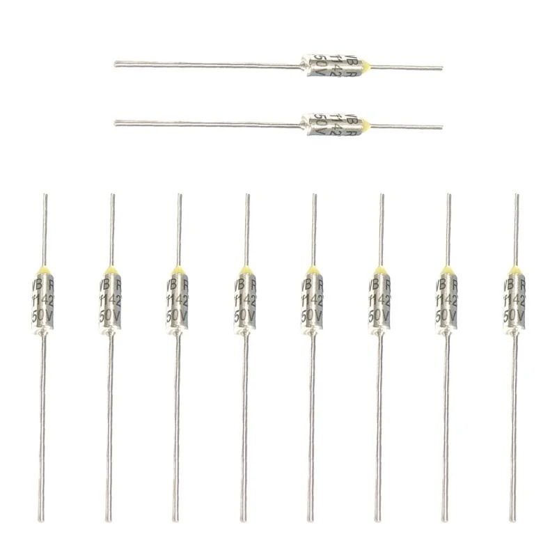 Pacote g92c corte térmico metal 10pcs fusíveis térmicos para transformada motor elétrica elétrica