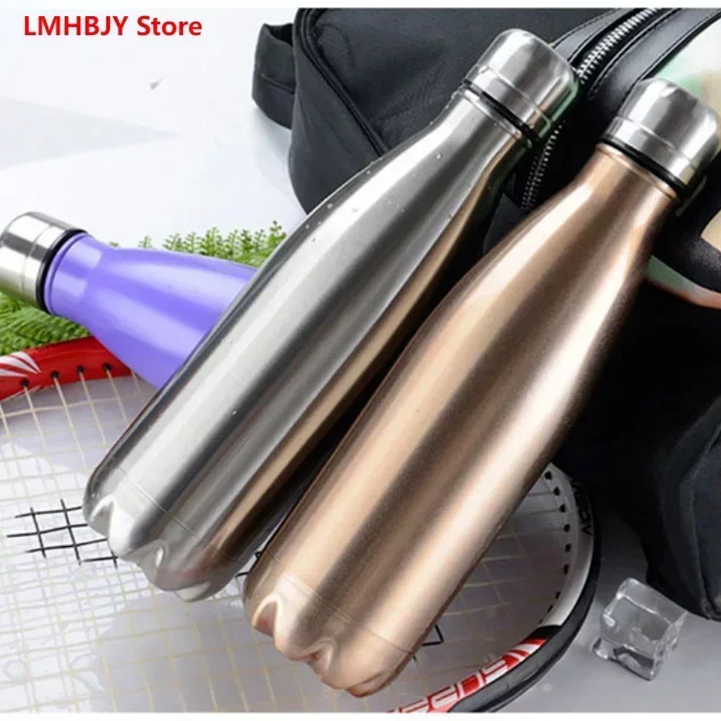 350/500/750/1000ml Double-wall Creative BPA free Water Bottle Stainless Steel Beer Tea Coffee Portable Sport Vacuum thermos