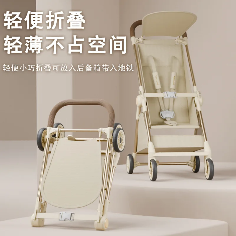 

Pocket Umbrella Cart Travel Cart Lightweight Folding for Babies Lightweight Compact Great Tool for Children's Strollers