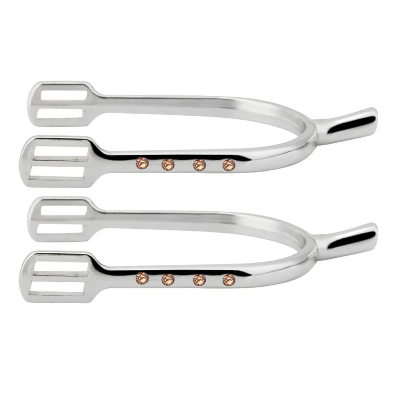 

Женские шпоры из цинкового сплава, конские шпоры с медным покрытием, веревочная шпора с украшением из стразов для дам, молодых девушек