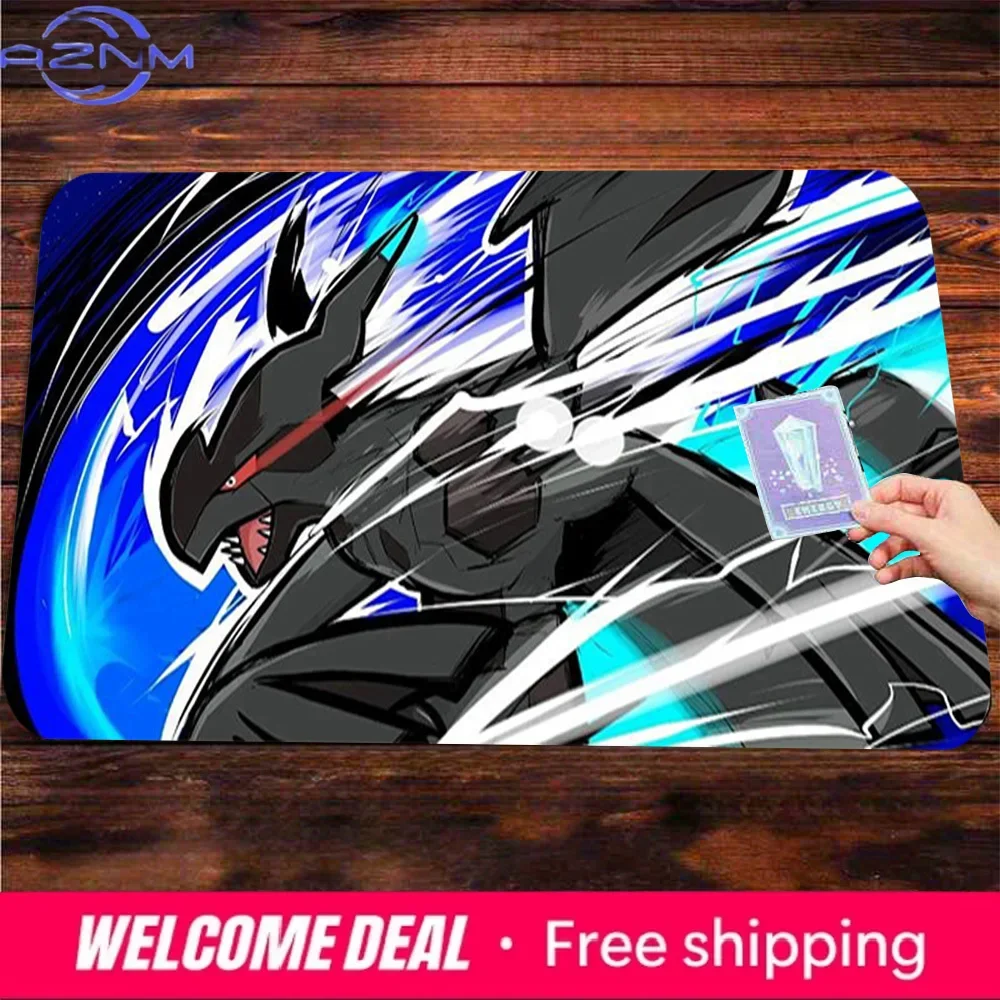 Black Zekrom Blue Lightning Pokémon Gaming Mouse Pad