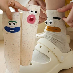 Funny Cartoon Socks Women's Strange Cartoon Small Cute Autumn Winter Coral Velvet Thickened Warm Socks Floor Sleeping LongSocks