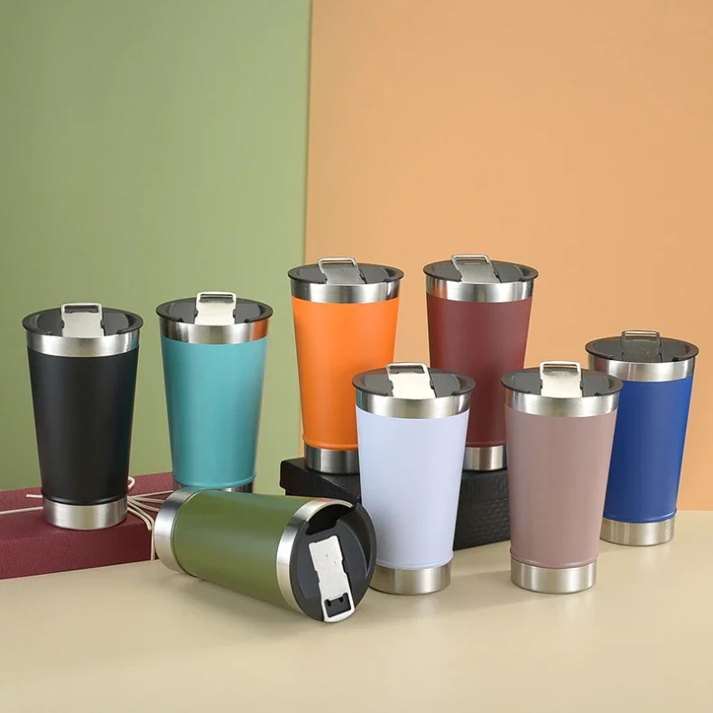 Gota Copo Térmico 473ml Com Tampa E Abridor Inox Quente Gelado Manter Temperatura Por Horas Promoção A Vácuo Caneca Isola
