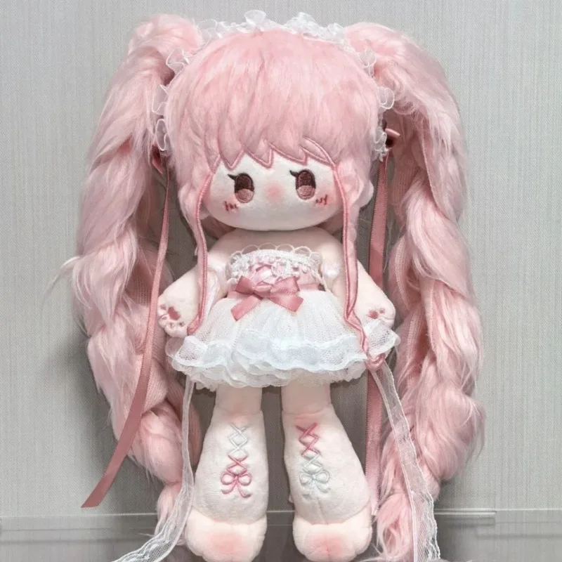 20cm Anime Attributes Girls Su NuanNuan Kawaii Cosplay Cotton Doll Body With Skeleton Cartoon DIY Dress Up Toy Figures Fans Gift