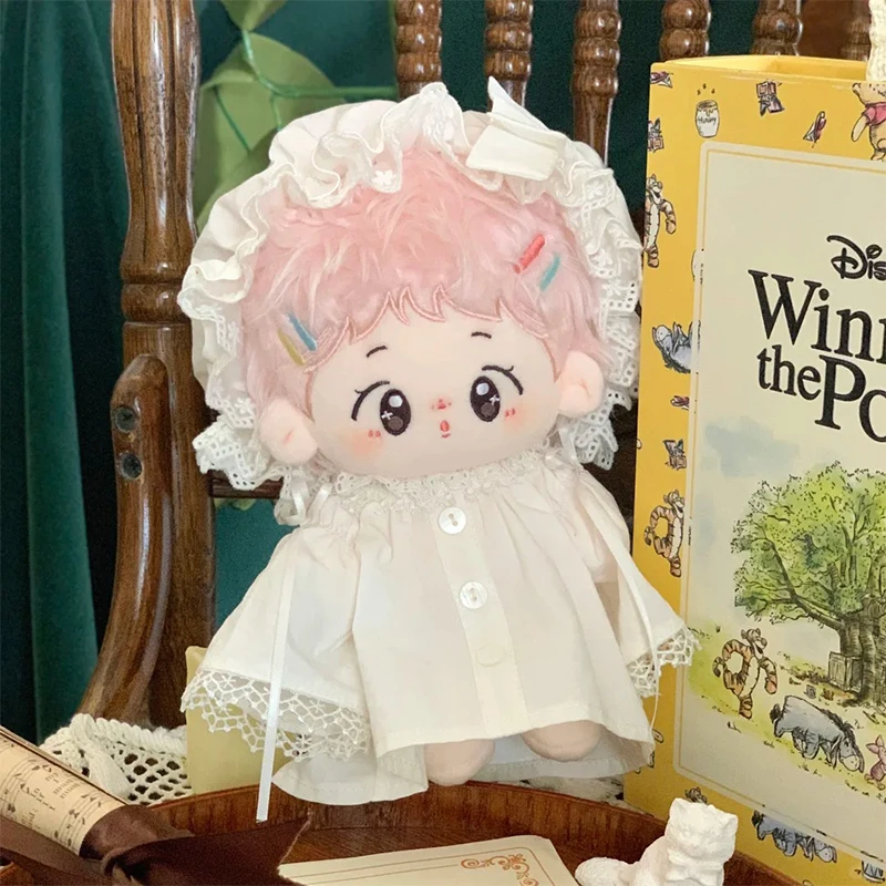 الأصلي القطن دمية 20 سنتيمتر ملابس خاصة أرنب الأذن أفخم فستان ملابس دمى لا سمة فستان لطيف دمى حقيبة ودمى الملابس #5