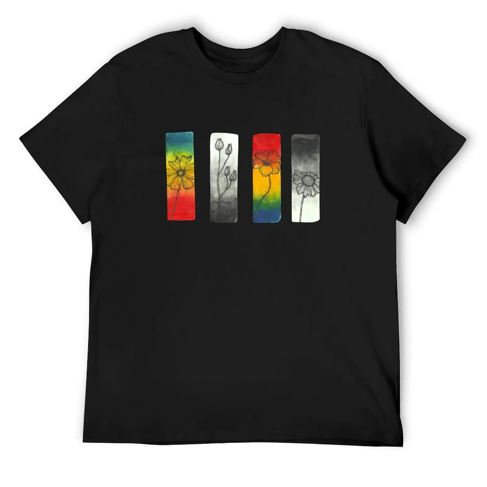 

Flower Blocks T-Shirt luxury designer Funny t-shirt aesthetic clothes quick-drying mens funny t shirts