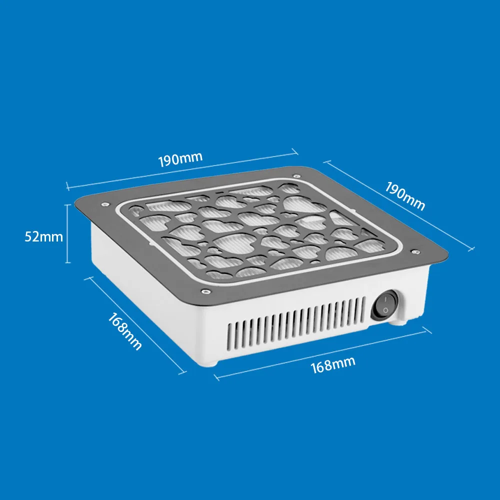 جزءا لا يتجزأ من طاولة الأظافر مكنسة كهربائية عالية شفط إزالة الغبار تصفية الشاشة مسمار فرش التوربينات الصامت موتور مكنسة كهربائية