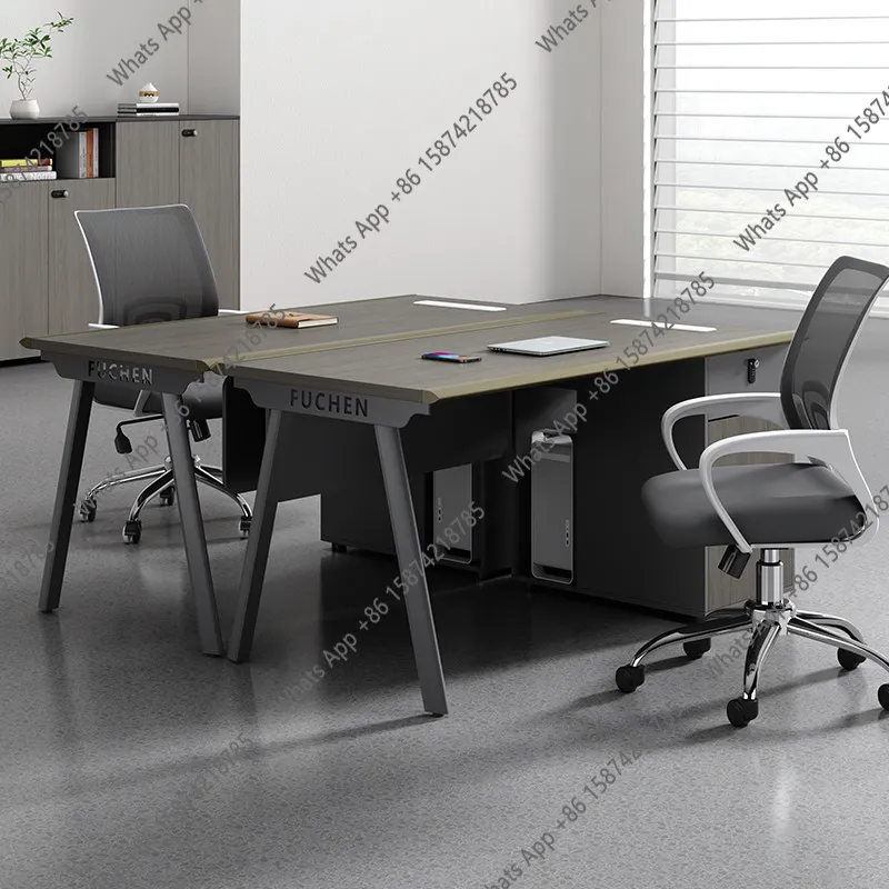 

Aluminum alloy hemming boss desk single office financial manager desk chair desk