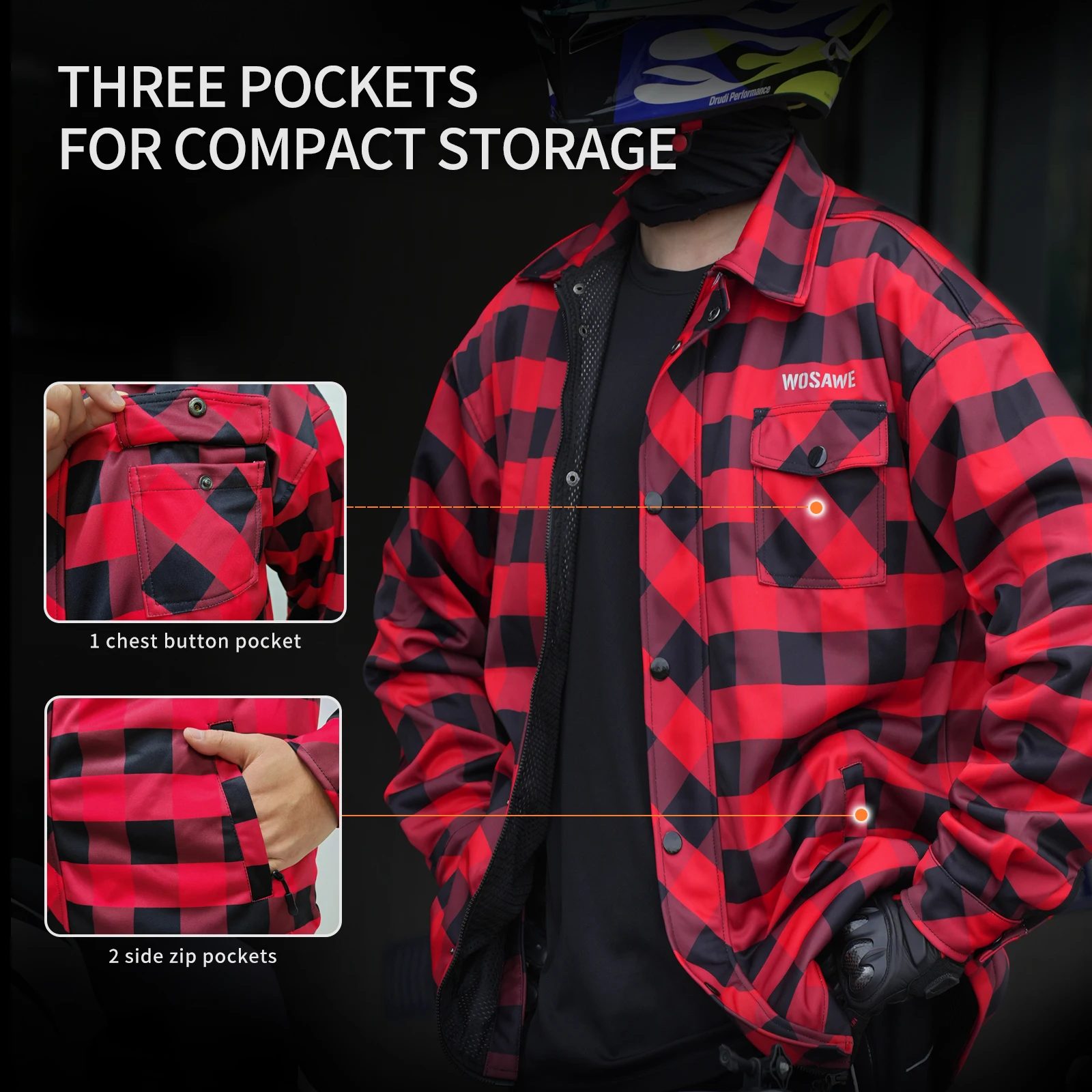 WOSAWE เสื้อแจ็คเก็ตรถจักรยานย - Retro Gaming Jacket บทวิจารณ์และราคา