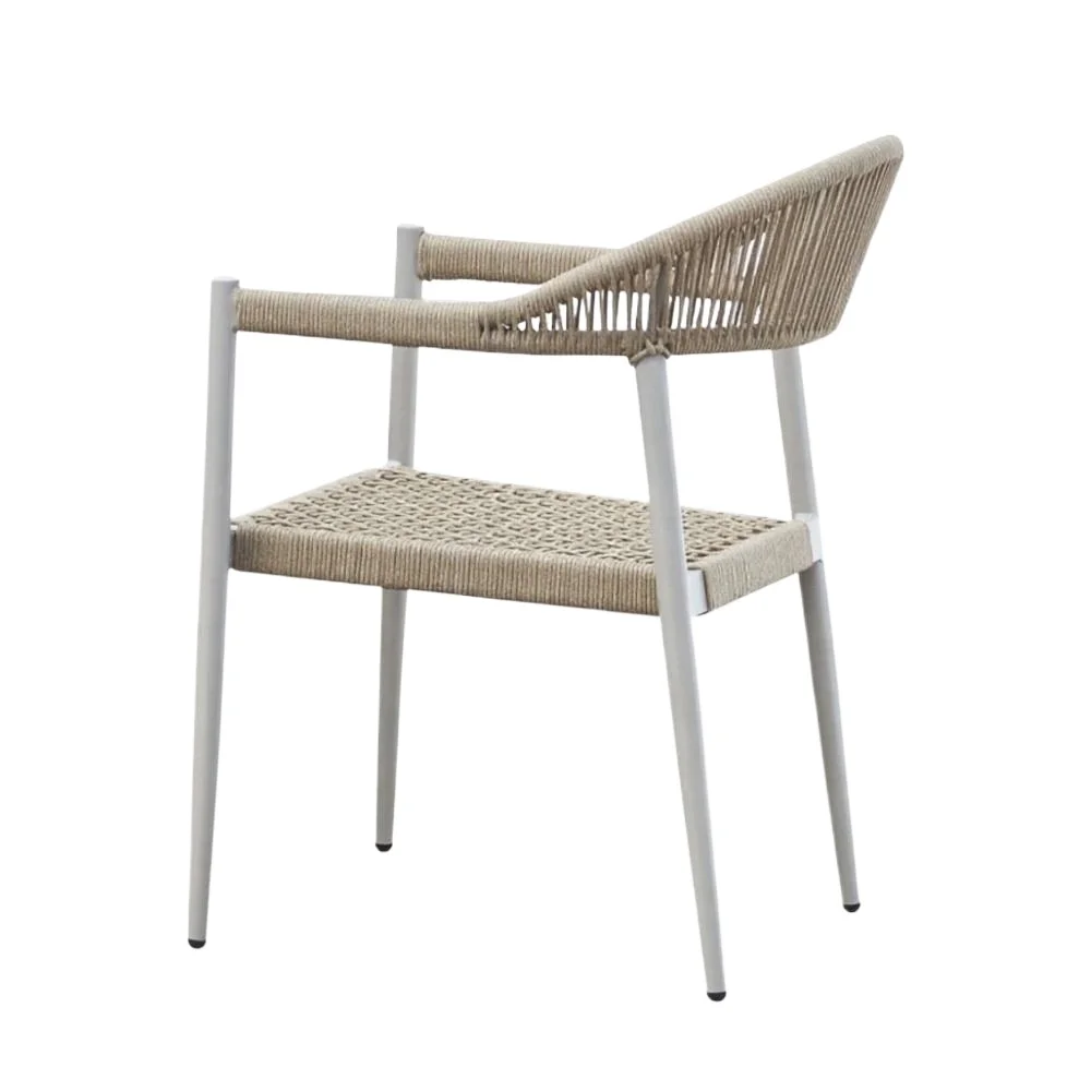 Wholesale high-quality portable outdoor patio furniture with aluminum frame woven garden chairs for villas and parks