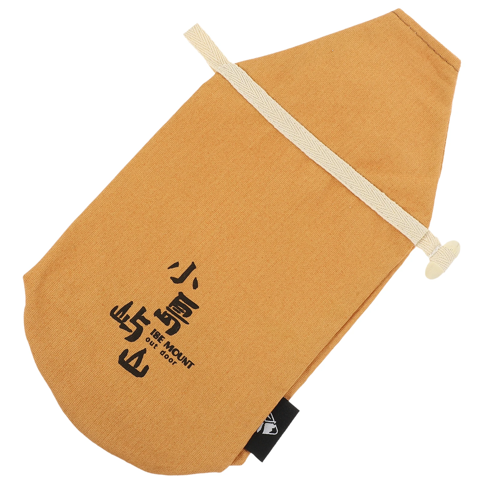 

Multifunctional Camping Canvas Storage Bag For Dried Food Leakproof Drawstring Pouch Portable Grain Holder Funnel Mouth Outdoor