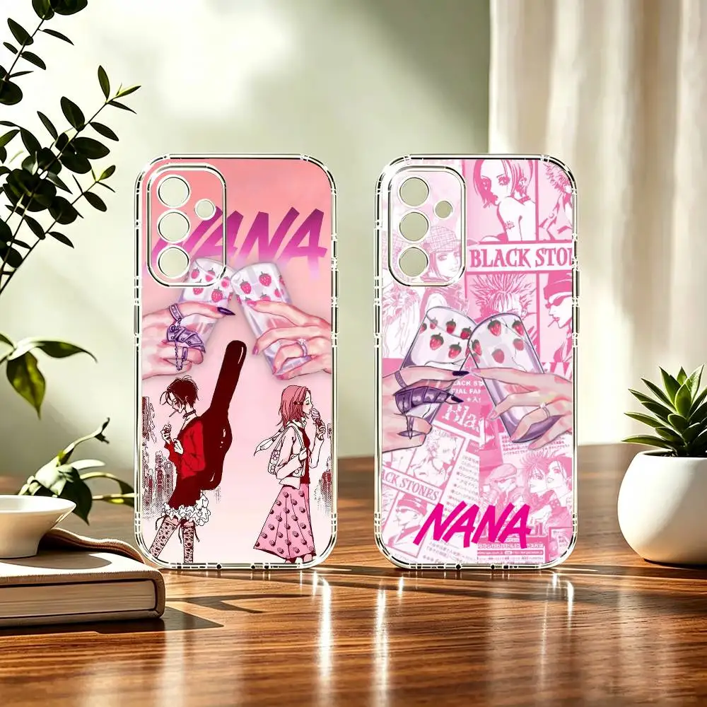 Funda transparente de TPU para teléfono con diseño de Nana Osaki y la historia de Komatsu, compatible con Samsung A71, A70, A52, A51, A40, A30, A20.