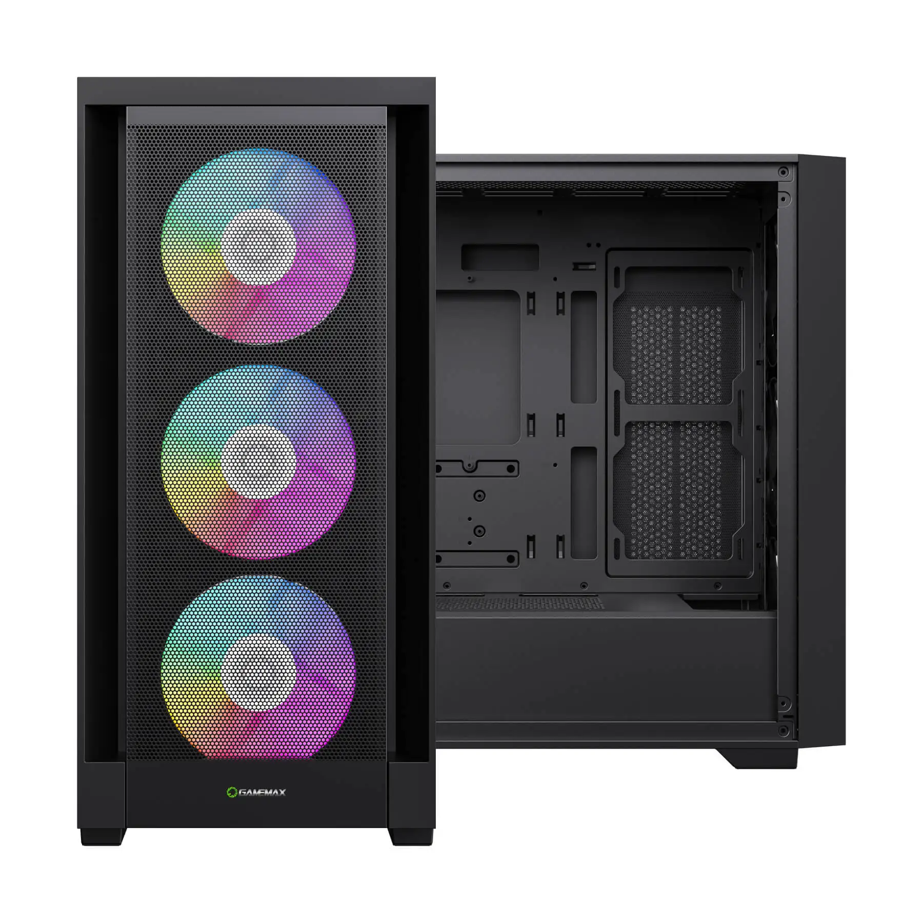 Cabinet Gamemax Tower Matx Glass Defender Black