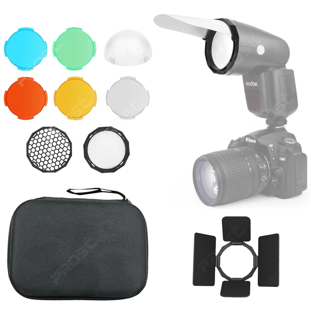 

Magnetic Round Head Flash Accessory Kit For Godox V1 V1Pro AD100Pro H200R AK-R1 TRIOPO R1 F1-200 Photography Replacement Parts